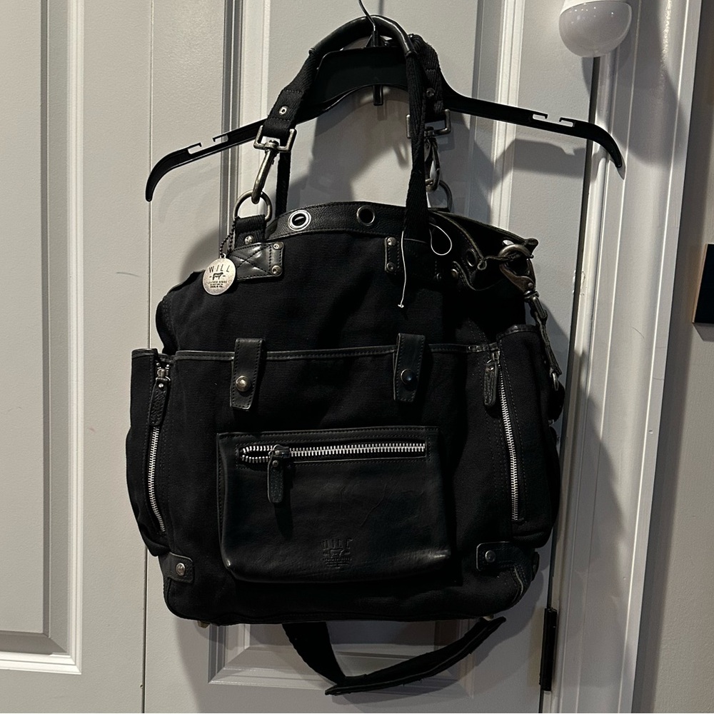 Will Leather Goods Black Crossbody Bag
